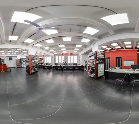 Wide angle of a store