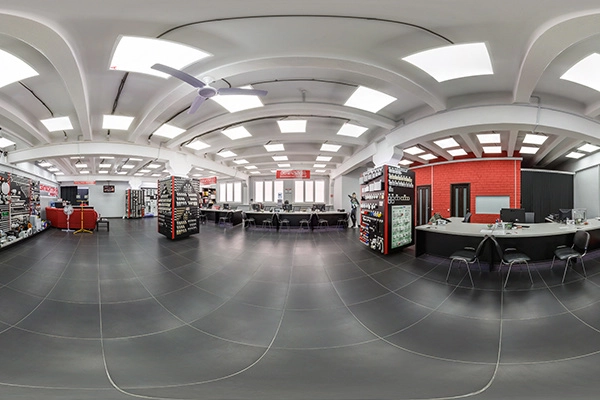 Wide angle of a store